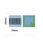 3x3 Labels RF 8,2 MHz Barcode per rol van 1000 stuks